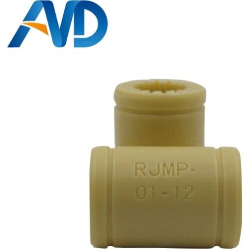 2pcs 3D Printer Solid Polymer LM12UU Bearing - 12mm shaft RJMP-01-12 R Solid Plastic Bearing 12 mm ID