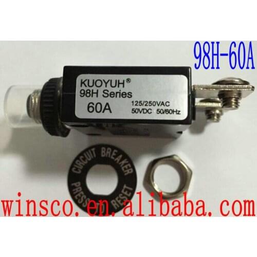 98H-60A Waterproof cap 100% KUOYUH CIRCUIT BREAKER 98H SERIES 60A