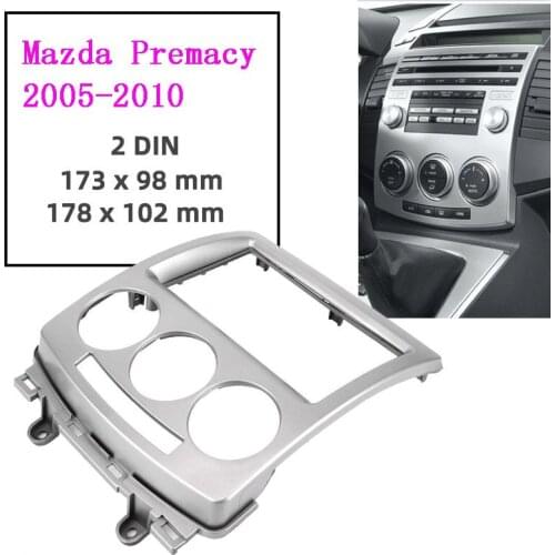 Car Radio Fascia for MAZDA Premacy 2 Din Car Radio Dash Panel Frame DVD Navigation Audio Frame Cover Trim