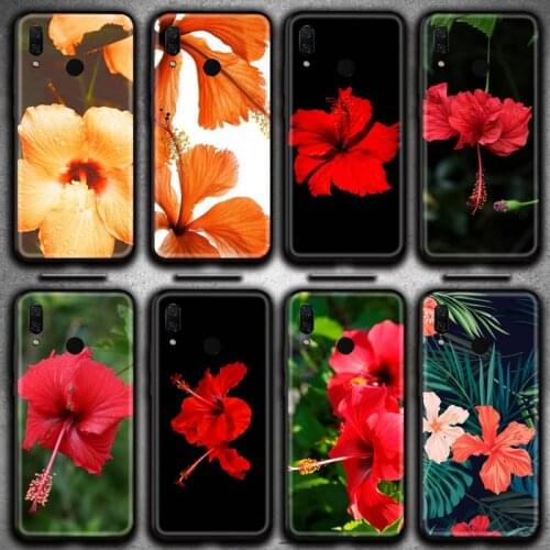 Hibiscus Flower Phone Case for Huawei Y6P Y8S Y8P Y5II Y5 Y6 2019 P Smart Prime Pro