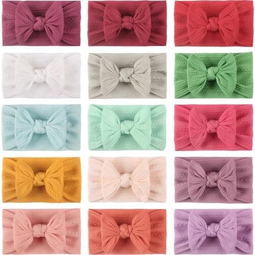 Baby bebes Accessories Cute Princess Hair Accessories Baby Girl Turband Bow Turband Super Soft Nylon Chiffon Kids Headband