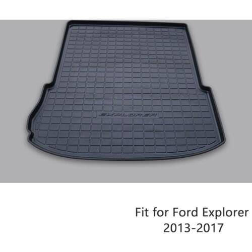 For Ford Explorer 2013 2014 2015 2016 2017 Boot Liner Waterproof Anti-slip Mat Accessories 1Set Car Cargo Rear Trunk Mat