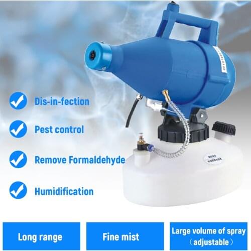 Electric ULV Fogger Portable Ultra-Low Volume Atomizer Sprayer Fine Mist Blower Pesticide Nebulizer 4.5L Insecticide Nebulizer