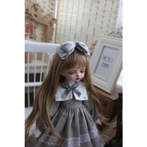Kawaii Doll Dress 1/3 1/4 1/6 BJD Doll Dress + Hair Band for BJD SD Doll Blyth Doll Dress Salon Doll Accessories BJD Clothes