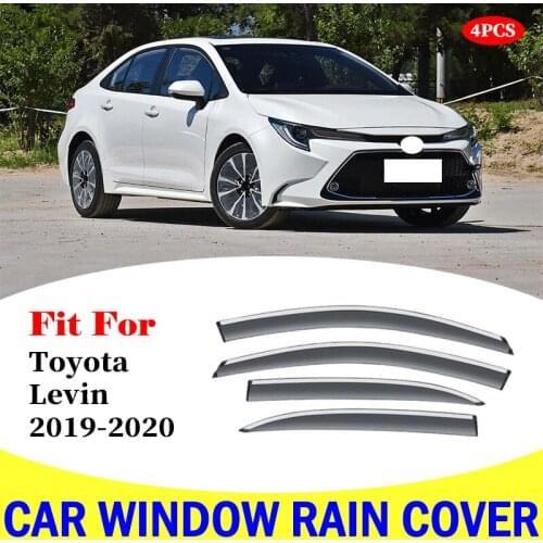 For Toyota Levin 2019-2020 Car Window Sun Rain Shade Visors Shield Shelter Protector Cover window rain cover Trim Accessories