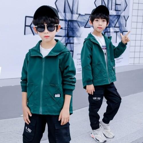 Childrens Autumn New Coat Boys Clothing 2021 Printed Long-sleeved For Children Fashion SportsJacket For 4 6 7 9 10 12 14 16 Y