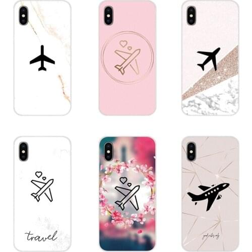 For Xiaomi Redmi Note 6A MI8 Pro S2 A2 Lite Se MIx 1 Max 2 3 For Oneplus 3 6T Travel the world paper plane aircraf Soft TPU Case