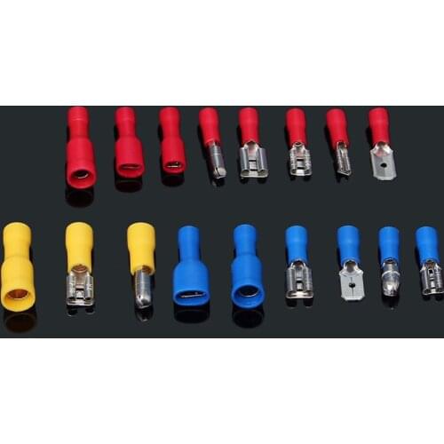 New high-quality U-connector terminal 120pcs all kinds of insulated fork electric crimp fork 10-22AWG