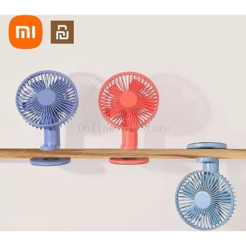 New Xiaomi Youpin VH Clip Fan Portable Desktop Clip Handheld With Rechargeable Built-in Battery 2000mAh USB Port Handy Mini Fan
