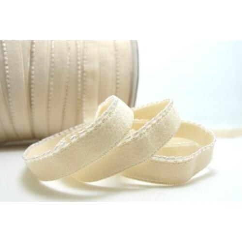 CLEARANCE|6 Yards 3/8 Inch Nude Picot Edge Decorative Pattern Lingerie Elastic|Headband Elastic|Skinny Narrow Stretch Lace