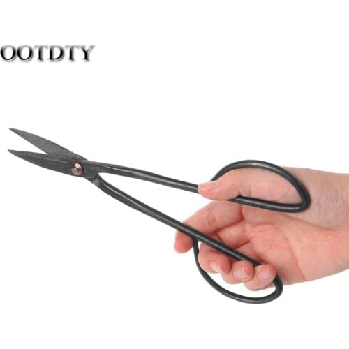 OOTDTY Beginner Bonsai Tool Long Handle Scissors Gardening Plant Branch Shears 20cm hand tools dorp shipping
