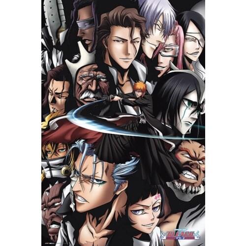 BLEACH ICHIGO VS ESPADALCON Wall Sticker Silk Poster Art Light Canvas Home Decoration