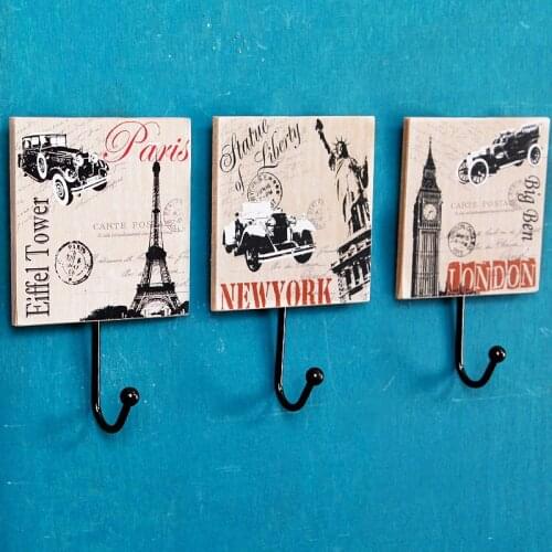 After the vintage clothing store American interior door coat hook home bedroom wall murals and creative wall decorations