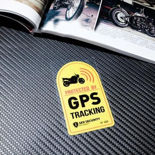 Warning Lable GPS TRACKING Alarm System Car Sticker Anti-Theft Reflective Vinyl Stickers for Car,motocrclye ,Bike Decal,8cm