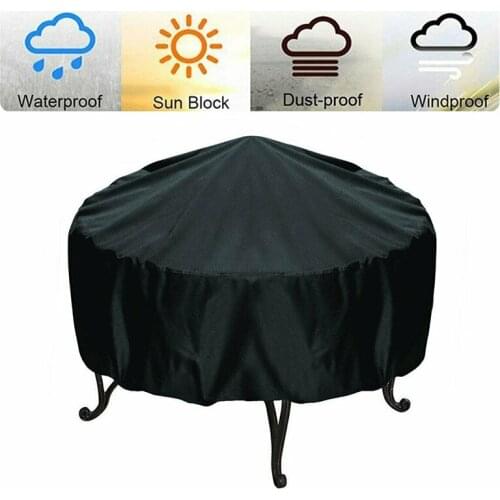 Multiple size Anti Dust Waterproof Rain Protective Grill Cover Camping Outdoor Barbecue Cover Round BBQ Grill Cover