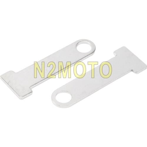 1 Pair Chrome Motorcycle Steel Helmet Strap D-Ring Lock Extensions Kit For Honda Goldwing GL1800 GL1500 GL1200 Scooter Bike