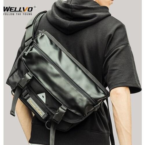 Men Messenger Bags Waterproof Big Shoulder Bag Famous Designer Brands High Quality Mens Hip Hop Streetwear Travel Bags XA697ZC