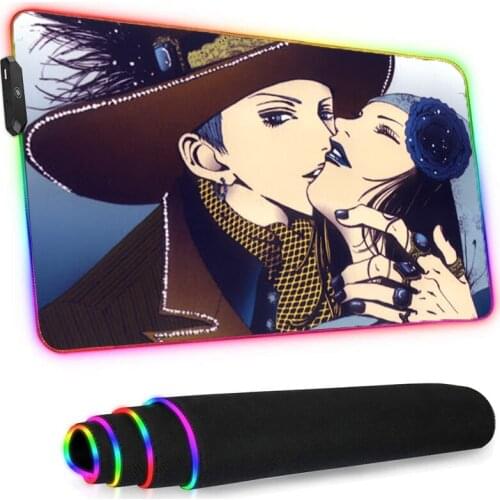 Led Mousepad Rgb Anime Paradise Kiss Genshin Impact Pc Gamer Girl Kawaii Gaming Accessories Santoro Gorjuss Longteng Rubber Base