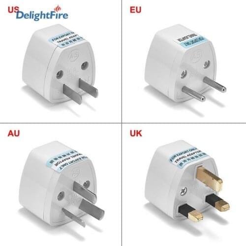 1PC Universal US UK AU To EU Plug USA To Euro Europe Travel Wall AC Power Charger Outlet Adapter Converter Electrical Socket