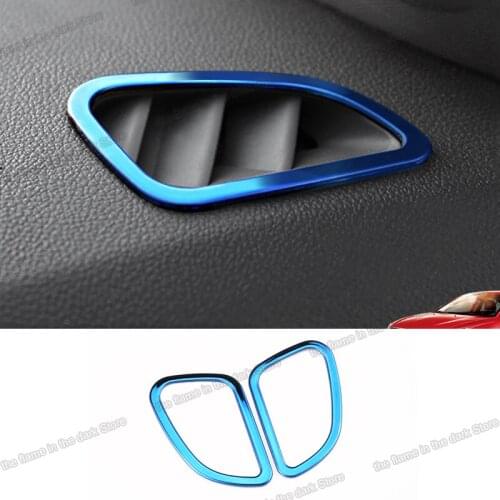 Lsrtw2017 Stainless Steel Car Dashboard Vent Outlet Frame for Chevrolet Cruze 2009 2010 2011 2012 2013 2015 2017 2018 2019 2020