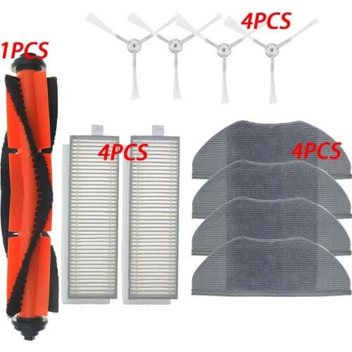 Mi Robot Main Roller Side Brush Hepa Air Filter Mop Cloth for Xiaomi Mijia G1 Robot Vacuum Cleaner Parts