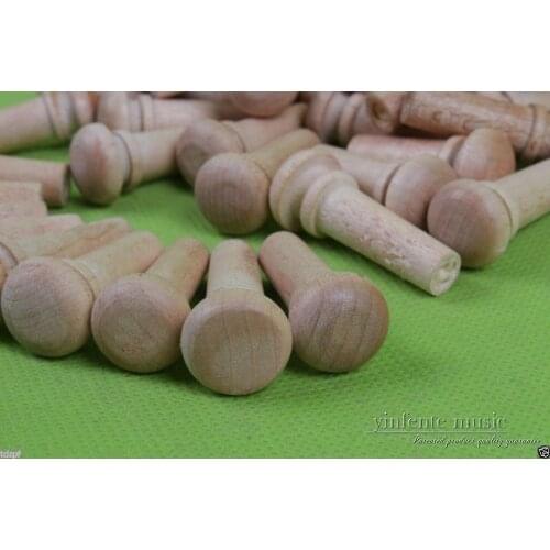 10pcs Violin End pin 4/4 Full Size Violin Parts End button Maple wood
