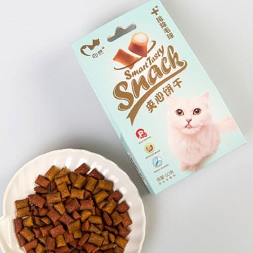 4 Effect Cat Snacks Cat Sandwich Biscuits Health Toys Beauty Snacks Biscuits Pet Food Freshen Breath Enhance Physical Strength