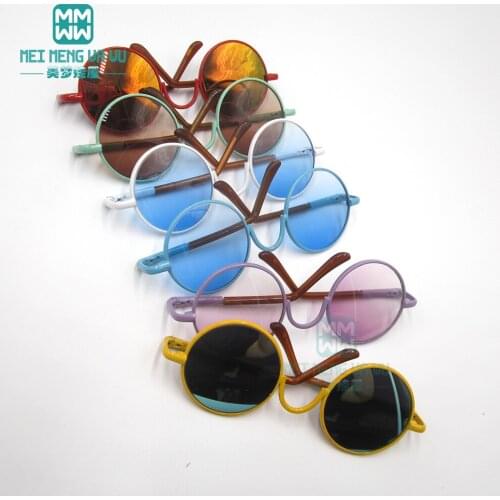 Accessories for dolls fit 16inch 40cm doll Animator doll fashion gradient sunglasses, sunglasses, Girls gift