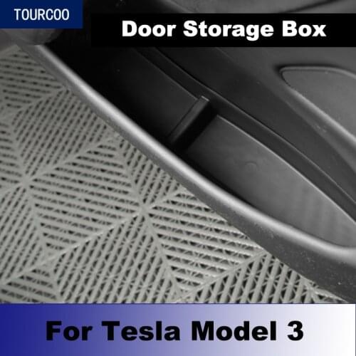 For Tesla Model 3 Interior Door Storage Box Trash Can Car Styling Modification Accessories