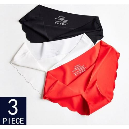 Womens Panties Seamless Underwear For Woman Sexy Briefs Solid Female Panty Hot Sale Underwear For Women Sports 3 pcs set
