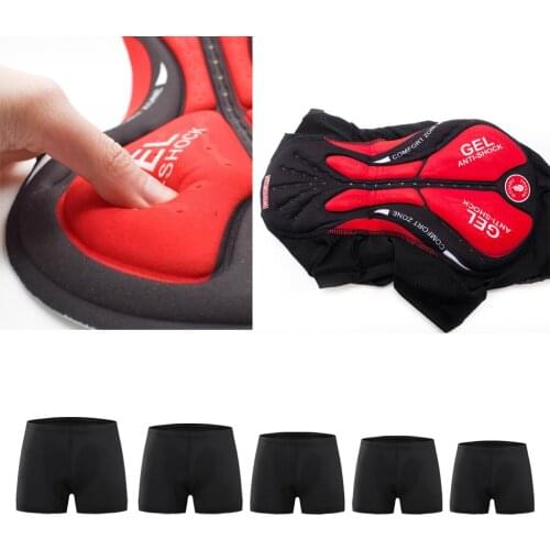 Stretch Mesh Cycling Underwear Gel Padded Shorts Pants Riding Sportswear