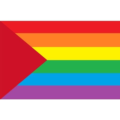 90x150cm Palestinian Pride LGBT Flag