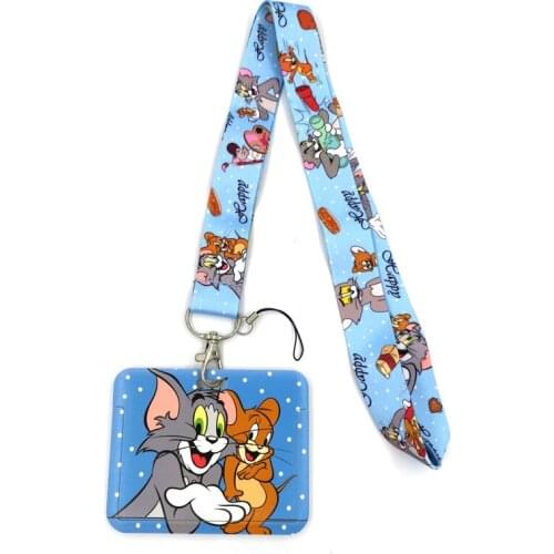 Art Cartoon Anime Fashion Lanyards Bus ID Name Work Cards Holder Accessories Decorations Kids Gift