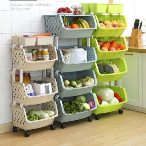 Kitchen Shelves, Multi-storey Balconies, Household Vegetables, Baskets, Vegetable Toys, Storage Cabinets And Shelves
