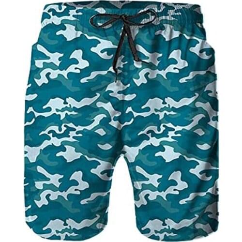 Mens Swim Trunks Quick Dry Beach Shorts, Swimming Board Pants With Mesh Lining And Pockets