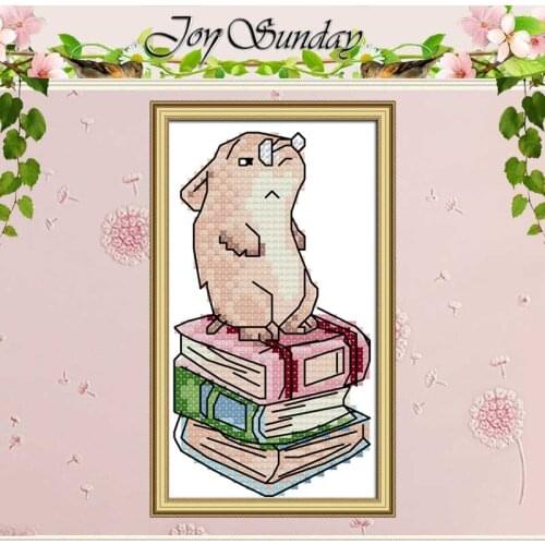 Dr. hamster counted Cross Stitch 11CT 14CT Cross Stitch Set Wholesale DIY Cartoon Cross-stitch Kit Embroidery Needlework