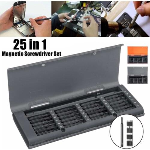 Screwdriver Kit 25 in 1 Cell Phones Opening Pry Mobile Phone Repair Tool Magnetic Bits Screwdriver Set For Mobile phone