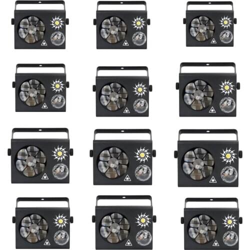 New Stage Lights LED Mini 4in1 Effect Light With DMX512, Master / Slave, Self-Propelled, Voice-Activated Control LED Disco Light