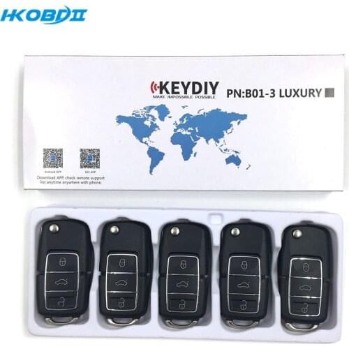 HKOBDII KEYDIY Original KD B01-3 Luxury Black 1 Buttons B series Universial Remote For KD900/KD-X2/ URG200/KD MINI Remote