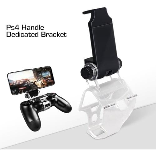 Mobile Cell Phone Stand For PS4 Controller Mount Hand Grip For PlayStation 4 Gamepad For Samsung S9 S8 Clip Holder Accessories