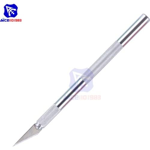 Diymore Precision Hobby Knife Stainless Steel Blades for DIY Arts Crafts PCB Repair Cutting Caving Multi Purpose Sculpture Knife