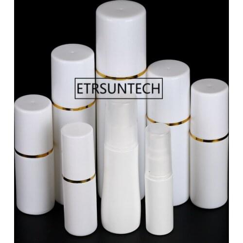 30/50/60/100/120ml Empty Perfume Cosmetic Atomizers Sprayer Plastic Spray Bottles White Refillable Sample Bottles F2002