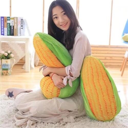 Christmas Gift Maize corn cob fruit vegetables food Anti-stress soft creative pillow cushion plush girl hobby Children toy gift