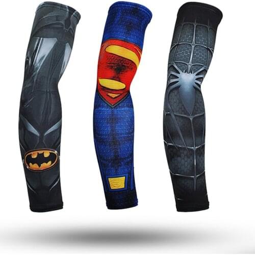 2PCS Cool Men Women Cycling Running Arm Warmers Sleeves UV Sun Protection Cuff Cover Protective Motorcycle Basketball Arm Sleeve