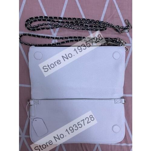 In Stock - Ladies Stylish Personality Wings Decorated Two Chains Messenger Single Shoulder Bag