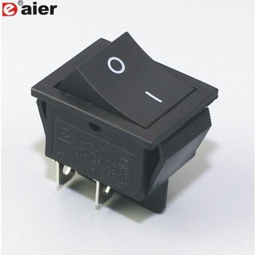 ON/OFF 20A 125VAC Rocker Switches DPST Double Pole Single Throw 4 Pin 16A 125VAC 2 Position 29*21MM Switch With Solder Terminal