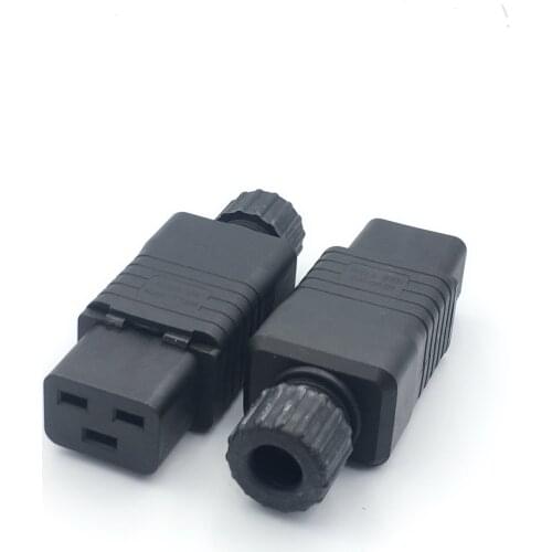 High Quality IEC 320 C19 Connector Computer AC Power Plug 15A 250V assembles POWER FOR Residential ADAPTER