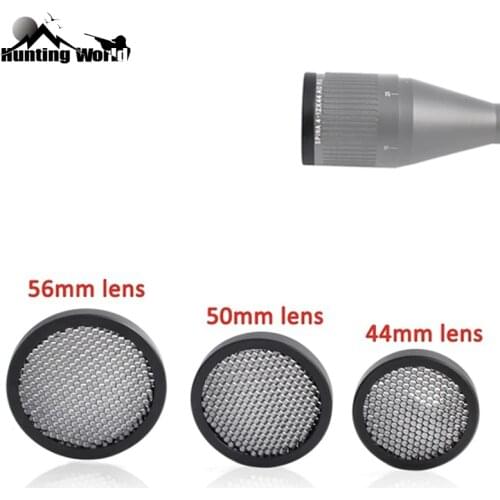 Anti-Reflection Sunshade Rifle Scope Killflash Mesh Protective Cover Cap Protector 44MM/50MM/56MM for Hunting Riflescope Optical