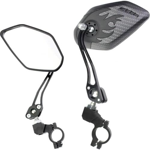 1Pair Bicycle Mirror 360Degree Rotating Mirror MTB Road Bike Rearview Handlebar Aluminum Alloy Cycling Back Mirror Folded Blind