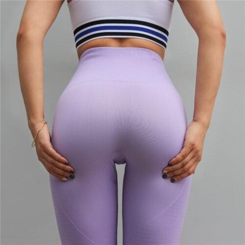 Women Yoga Leggings High Elastic Sports Running Sportswear Fitness Gym Seamless Tummy Control Compression Tights Yoga Pants